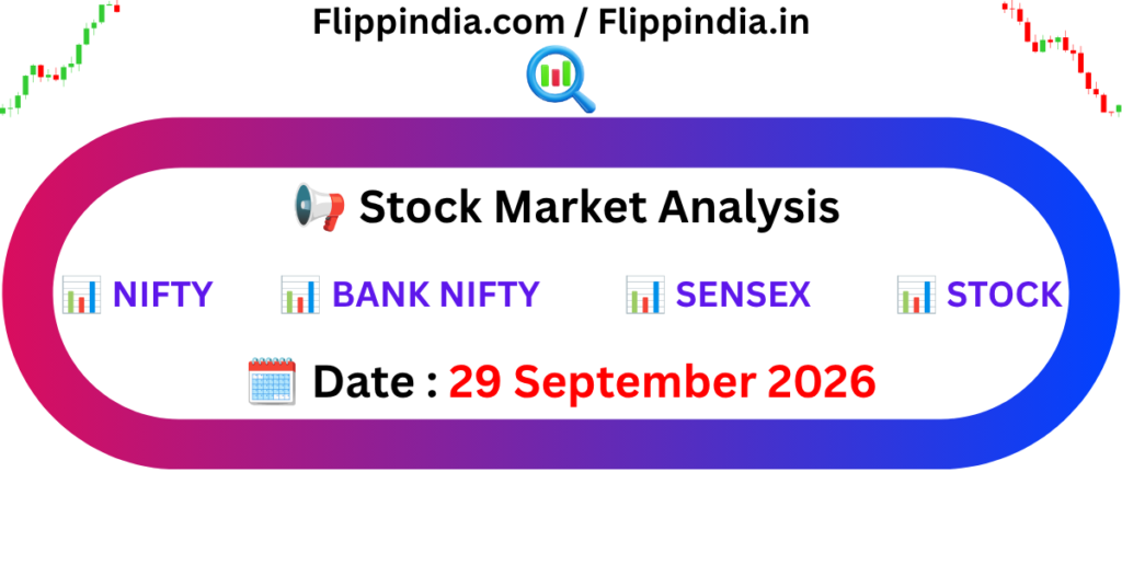 Nifty Prediction And Market Data Analysis 29 September 2026 | By Flipp India