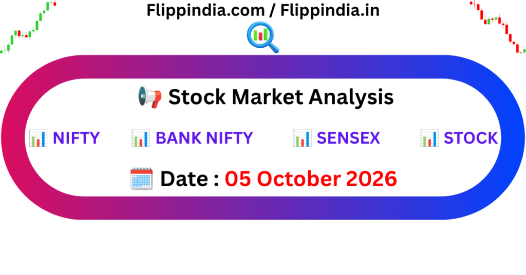 Nifty Prediction And Market Data Analysis 05 October 2026 | By Flipp India